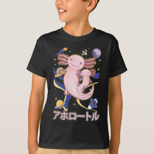 Galaxy Anime uit de Japanse Cute Axolotl familie T-shirt