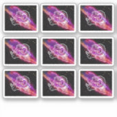 Galaxy Aries Constellation Zodiac Sign Sticker (Voorkant)