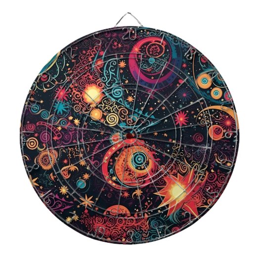 Galaxy Art Dartboard Dartbord (Voorkant)