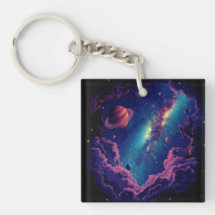 Galaxy Black Sleutelhanger Astronaut voor iedereen