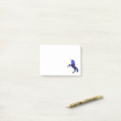 Galaxy blauw, mooi eenhoorndun afbeelding post-it® notes (Op bureau)