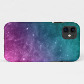 Galaxy Blauwgroen roze blauwe nebulussterren Case-Mate iPhone Case (Achterkant (horizontaal))