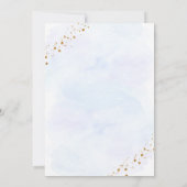 Galaxy Blue Gold Space Derde verjaardag Kaart (Achterkant)