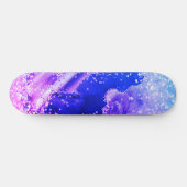 GALAXY BLUE PAARSE GLITTER Skateboard Deck (Horizontaal)