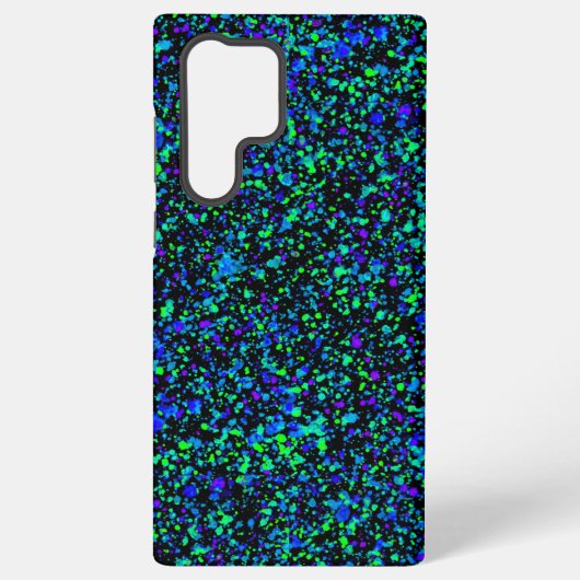 Galaxy Blue Splatter - Coque Samsung (Verso)