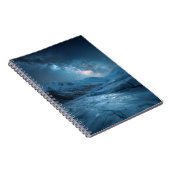 Galaxy Blue Starry Carnet glacier gelé (Côté Droit)