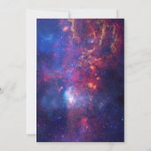 Galaxy Bowling Birthday Uitnodiging (Achterkant)