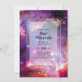 GALAXY Boys BAR MITVAH Space Sky Invitation (Devant)