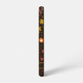 Galaxy Brown floral Inspirivity Customisé Samsung Coque (Côté gauche)