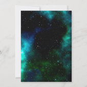 Galaxy bruiloft-uitnodiging kaart (Achterkant)