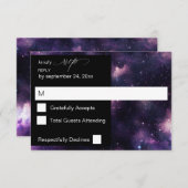 Galaxy Buitenruimte op maaltijden RSVP (Voorkant / Achterkant)