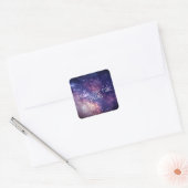 Galaxy Buitenspatsterren Starry Dank u Vierkante Sticker (Envelop)
