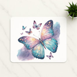 Galaxy Butterfly with Pastel Celestial Wings  Muismat