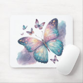 Galaxy Butterfly with Pastel Celestial Wings Muismat (Met muis)
