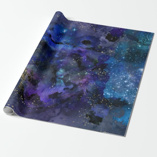 Galaxy Cadeaupapier (Uitgerold)