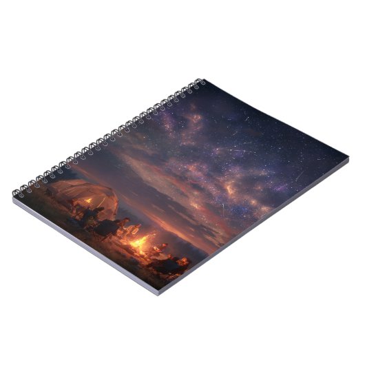 Galaxy Campfire Starry Carnet de nuit (Côté gauche)