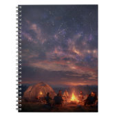 Galaxy Campfire Starry Carnet de nuit (Devant)