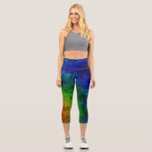 Galaxy Capri Leggings Arc-en-ciel lumineux (Recto)