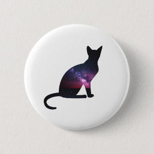 Galaxy Cat Button