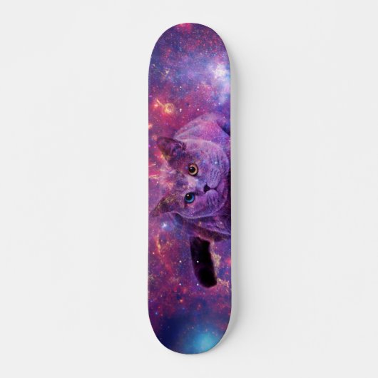 Galaxy Cat Skate Deck (Voorkant)
