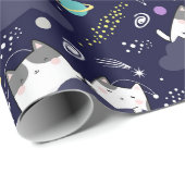 Galaxy Cat Wrapping Paper - Schattigee katten in d Cadeaupapier (Rol Hoek)