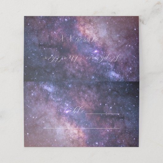 Galaxy Celestial Space Cosmos Sterren Bruiloft (Buitenkant ongevouwen)