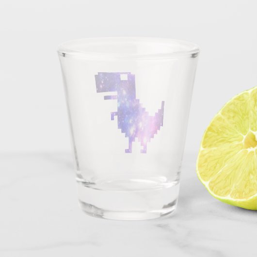 Galaxy Chrome T-Rex Shot Glas (Achterkant)