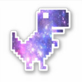 Galaxy Chrome T-Rex Sticker (Voorkant)