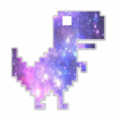 Galaxy Chrome T-Rex Sticker (Voorkant)