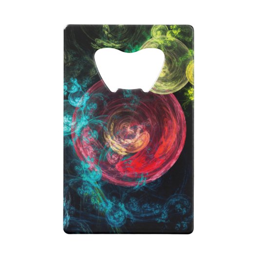 Galaxy Circles Kredietkaart Flessenopener (Voorkant)