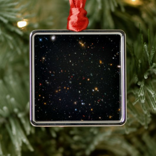 Galaxy Cluster Abell 370 Parallel Veld. Metalen Ornament (Boom)