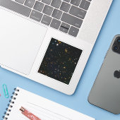 Galaxy Cluster Abell 370 Parallel Veld. Sticker (Laptop met iPhone)