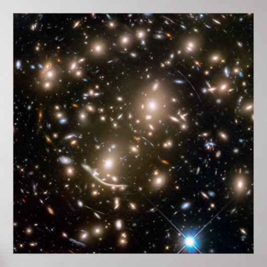 Galaxy Cluster Abell 370 Poster (Voorkant)