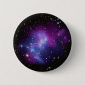 Galaxy Cluster MACS J0717 Paarse Celestial Foto Ronde Button 5,7 Cm (Voorkant)
