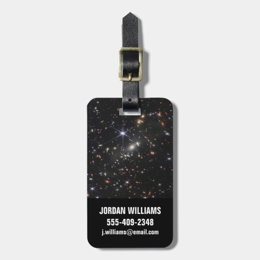 Galaxy Cluster Smacs 0723. Bagagelabel (Voorkant verticaal)
