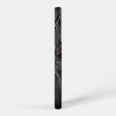 Galaxy Coque gothique Samsung - Élégance noire et rouge (Côté droit)