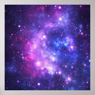 Galaxy cosmos patroonscrapbooking poster