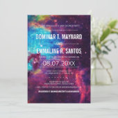 Galaxy Couple Baby shower Invitation photo (Debout devant)