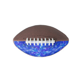 Galaxy crystal Blue polygonal facet pattern American Football