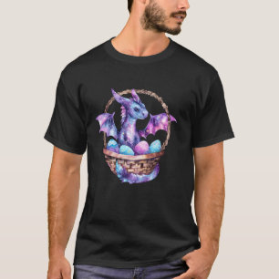 Galaxy Dragon Paaseieren Mand Hunt Schattigee Kind T-shirt
