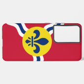 Galaxy Drapeau Coque Samsung S21 Plus de St. Louis, Misso (Verso Horizontal)
