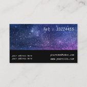 Galaxy Dream pour hypnothérapeutes Carte de visite (Dos)