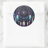 Galaxy Dreamcatcher Ronde Sticker (Tas)