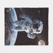 Galaxy Dreams | astronaut in de ruimte Fleece Deken (Voorkant (Horizontaal))