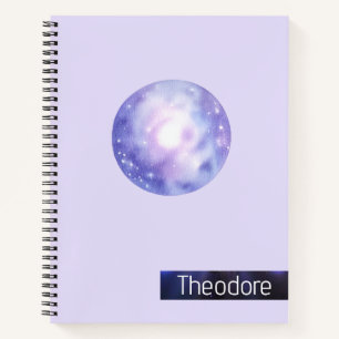 Galaxy Dreams Carnet Spiral personnalisé