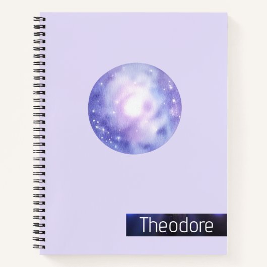 Galaxy Dreams Carnet Spiral personnalisé (Devant)