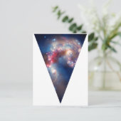 Galaxy-driehoek Briefkaart (Staand voorkant)
