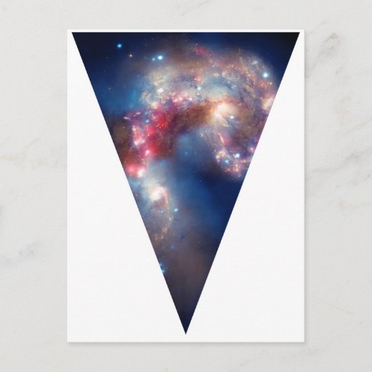 Galaxy-driehoek Briefkaart (Voorkant)