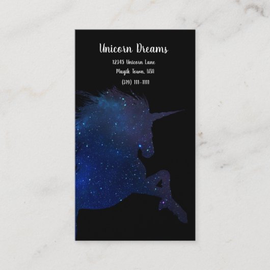  Galaxy Eenhoorn Visitekaartje (Voorkant)