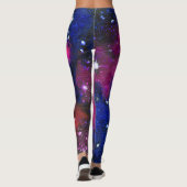 Galaxy en matière noire leggings femmes (Dos)